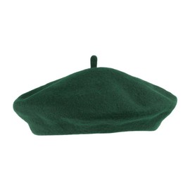 VillageHatShop Dark Green Wool Fashion Beret