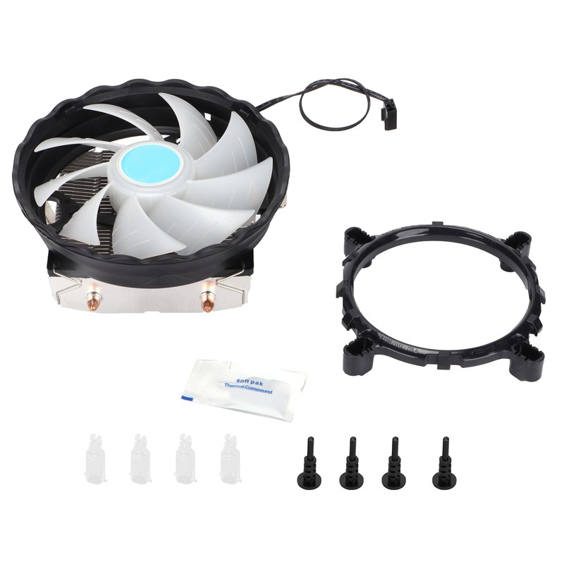 CPU Cooler Double Heat Conduction Intelligent Temperature Control Mute RGB
