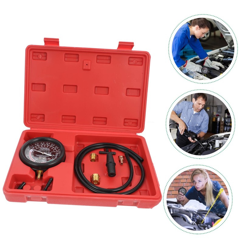 SUPVOX 1set Vacuum Pressure Gauge Auto Pressure Testing Instrument for