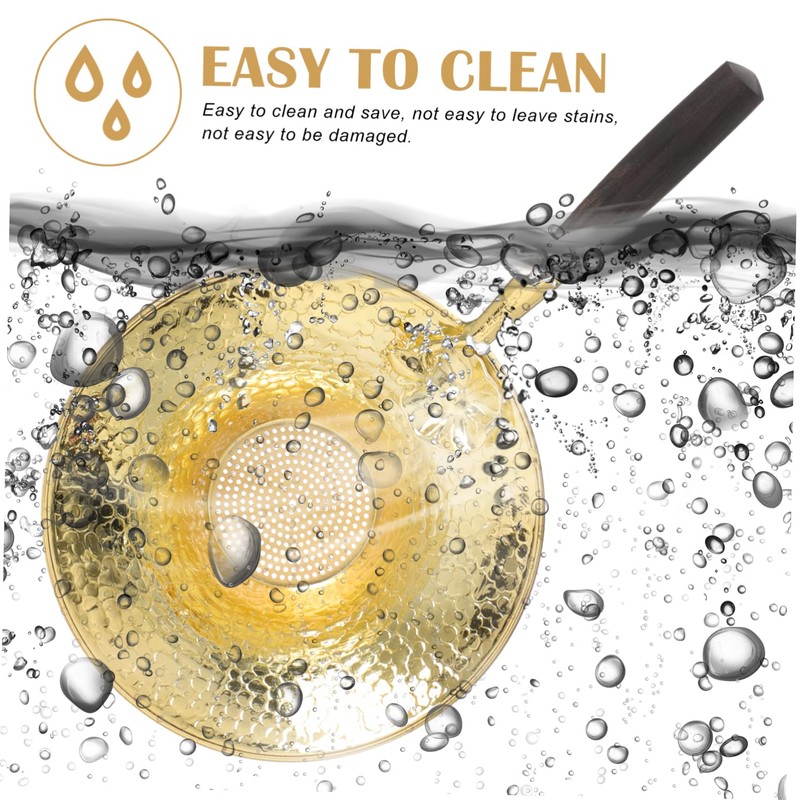 ABOOFAN Copper Tea Strainer with Delicate Flower Design Creative Tea