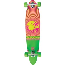 Dusters California Skateboards California Dreaming Neon Green Longboard Complete Skateboard - 9" x 40"
