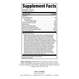 Isagenix Ionix Supreme - Drink with Niacin, Vitamin B12, Vitamin B6 and Riboflavin to Help Fight Stress - 32-Ounce Bottle (Natural Fruit Flavor)