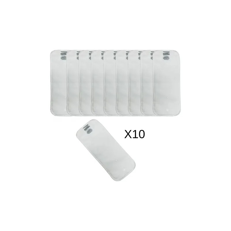 Absorbentes De Microfibra Para Pañal De Tela Ecopipo 10 Pz