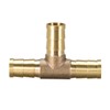 TA-VIGOR 10mm Brass T-Barb Splicer Connector, 3-Way Fuel Hose Barbed