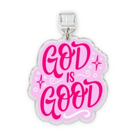 God Is Good Kindle Charms, Dust Plug Charm, Accessories Kindle Charm 1.5 Inches Jesus Bible Verse Christian Inspiration, Lightning/Type C Acrylic Material, Accessories for E-Reader, Anti-Dust Plugs