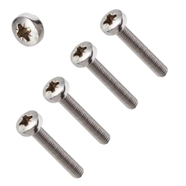TERF® M4 X 100mm Pozi Pan Head Machine Screws Stainless Steel A2 (304) Machine Screw M4 (4mm) X 100mm Pozi Drive Pan Head Machine Screw Bolts - Pack of 10