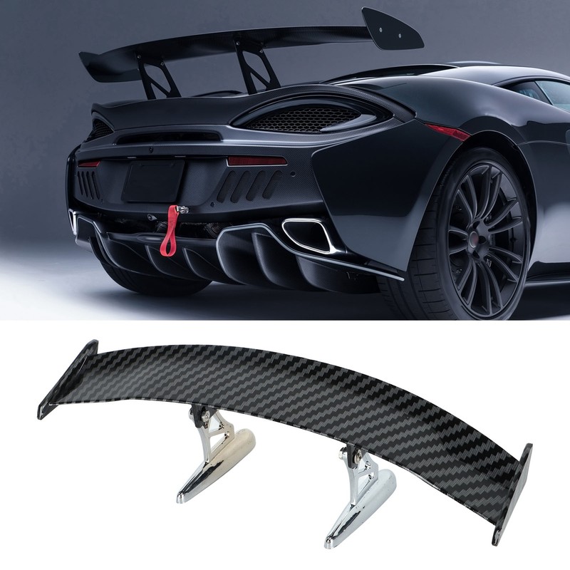 Car Rear Tail Wing Carbon Fiber Style GT Spoiler Wing