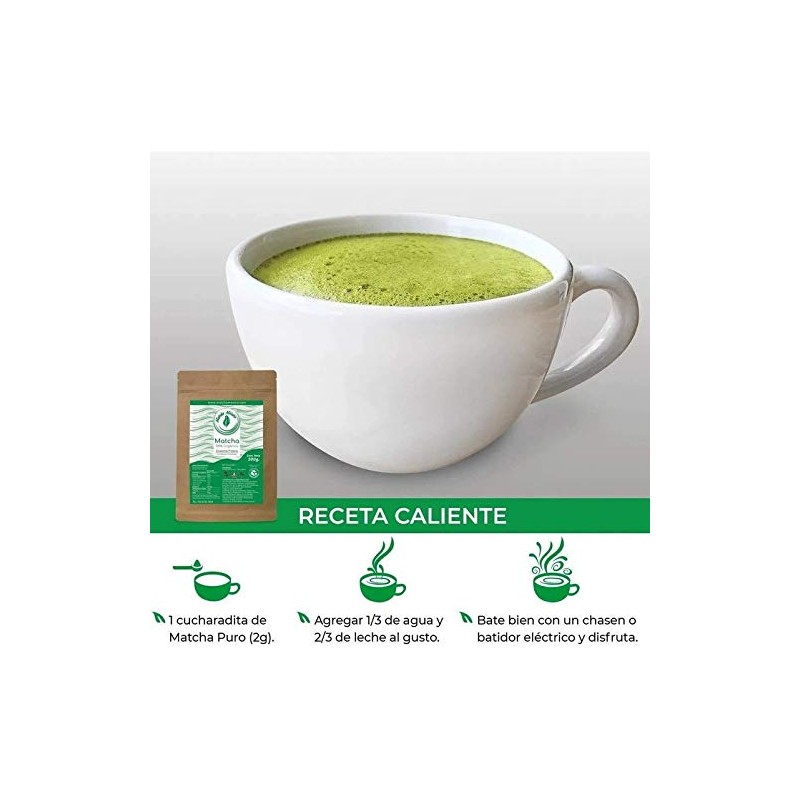 Matcha México Té Verde Matcha Orgánico en Polvo, Alto en