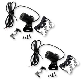 Lezalic Laser Back Fog 12V Motorcycle Car Anti-collision Safety Aftermarket Fog Light Dress Up Custom (Set of 2)