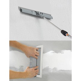 ROLLINGDOG Drywall Skimming Blade Set - Include Extension Pole and Transport Case,13PC Easy Carry Handle and 5 Extra Skimming blades