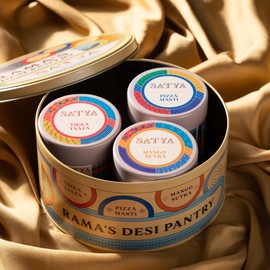 Satya Blends Indian Spice Gift Set - Rama's Desi Pantry, Includes Tikka Taaza, Pizza Masti & Mango Sutra - Vegan, Gluten Free, Farm to Spice, Low Sodium, Dye Free, Women Owned, Minority Owned (2.5oz, 3 Pack)