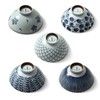 Mino Ware Japanese Pottery Set - Traditional Rice Bowls -