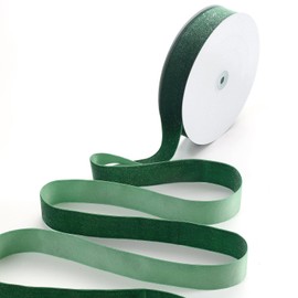 Pretty Jolly Green Velvet Ribbon 1 1/2 Inch x 25Yd Glitter Ribbon for Gift Wrapping Single Face Sparkly Ribbon Roll for Christmas Tree Wreath Decoration Hair Bow Ribbons for Crafts