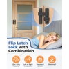 BiceNoning 90/180 Degree Barn Door Lock, Flip Combination Latch Lock,