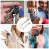 DLPRK 2 Pcs Precision Mini Caliper Aluminum Key Chain Keychain