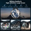 Military Tactical Smart Watches for Men with Compass/Flashlight
