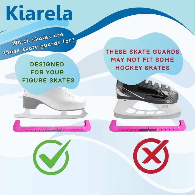 Kiarela Ice Skate Guards for Figure Skates and Towel Gift