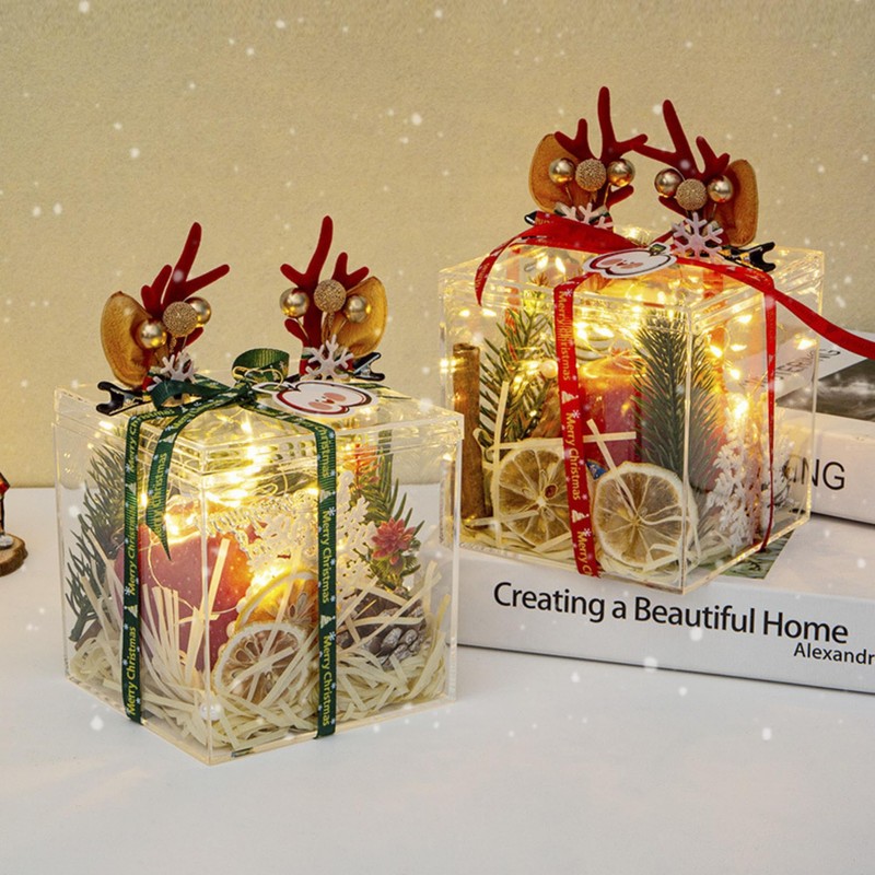 LOVPLAY Acrylic Box Clear Display Boxes with Lids Acrylic Square