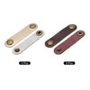 MECCANIXITY 5+5 Pcs Leather Cable Straps Cord Organizer 63x16mm Ties
