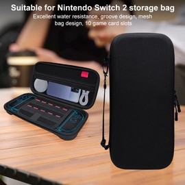 GETBSTOOP Storage Case for Switch 2, Switch Carrying Case, Portable Protective Hard Carry Case Shockproof Storage Bag for Switch 2 Console & Accessories