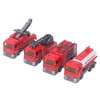 4Pcs 1: 32 Fire Truck Toy Set High Simulation Pull
