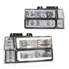 DOTCOM LED Headlights w/Bulbs Pair,Compatible with 1994-1999 GMC C1500 K1500