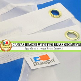 rhungift Outdoor Canada Quebec Flag 3x5 Ft Large,Double Stitched Fly Ends 100D Heavy Polyester, Both Sides Vivid Color Canadian Province QC Flags