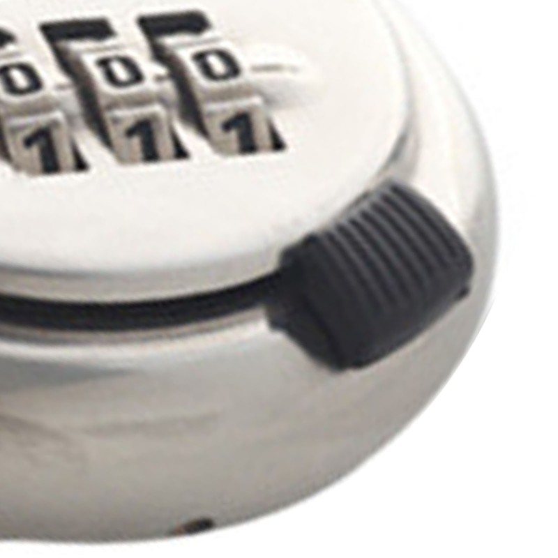 Security Padlock 4 Digits Waterproof Resettable Combination Lock Stainless Steel