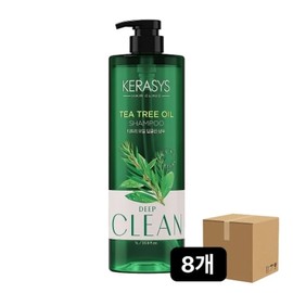 Kerasys Real Nature Tea Tree Oil Shampoo 1L 8 packs / 케라시스 리얼네이처 티트리오일 샴푸 1L 8개
