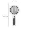 Reading Magnifying Glass 15X Magnification 3 Colors Adjustable LED Illuminated