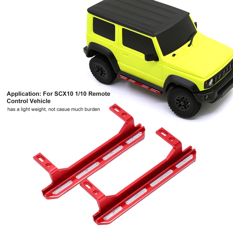 1Pack RC Side Pedal Metal Simulation Step Plate Running Board