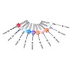 sourcing map PCB Drill Bits 1.1mm-2.0mm Tungsten Carbide Rotary Tool