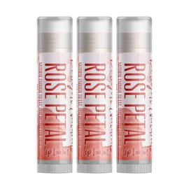 Delight Naturals Rose Petal Lip Balm - Three Pack