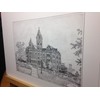 Auburn Samford Hall pen and ink 11"x14" print