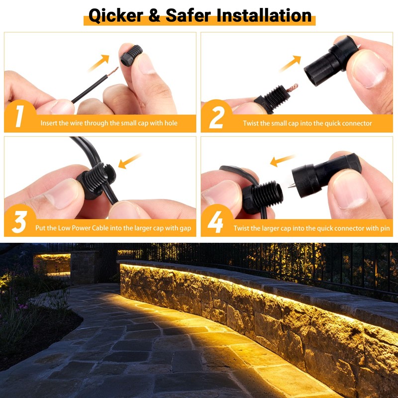 Z Zeben 7 Inch Retaining Wall Lights [ 8 Pack