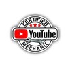 3 pcs Certified YouTube Mechanic - Funny Hard Hat Stickers, Tool Box Stickers - USA Union | 100% Vinyl