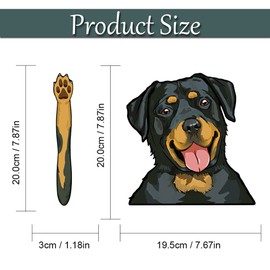 Funny Dog Rear Window Wiper Decal Waving Arm Stickers Cute Animal Rear Window Sticker Windshield Wiper Decal, Rottweiler