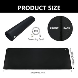 MADGININE 33x100cm Grounding Mat UK,Earthing Mat Grounding Mat Earthing Sheets Grounding Mat for Improving Sleep-Improve Your Sleep and Recovery with the Grounding Mat