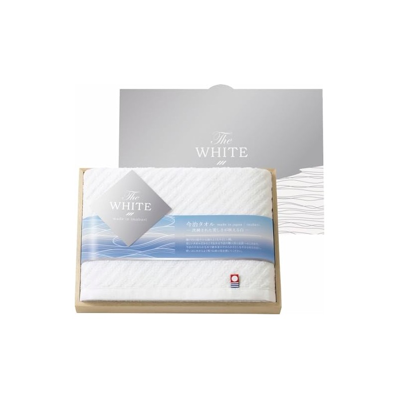 Imabari Bath Towel, The White, Made in Japan, Slim Bath