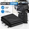 Black Fender Protector Mat with Hooks, 53.5 x 25.6 in,