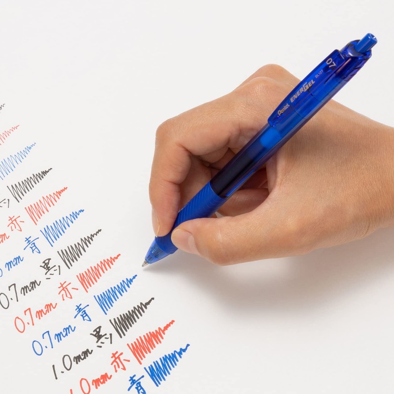Pentel BL127-C EnerGel S Gel Ink Ballpoint Pen, 0.7mm, Blue,