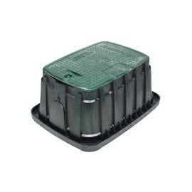 Rain Bird VB Series VBJMBH Jumbo Rectangular Valve Box with Locking Green Lid