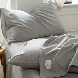 2-Pack Pure Cotton Bag-Type Pillow Covers 74x48 White