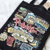G2TUP Philadelphia Travel Tote Bag Philadelphia Souvenir Gift Philadelphia Landmarks