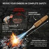 Pocket Bellows with Wooden Handle – Telescopic Fire Blower Tube,