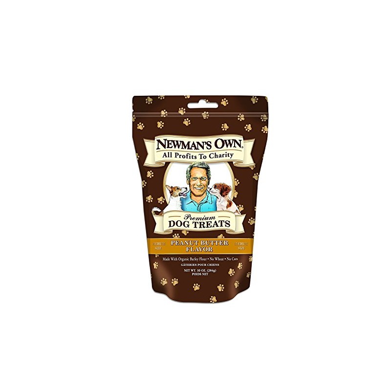 Newman'S Own Dog Biscuits, Peanut Butter Formula - Medium, 10-Oz.