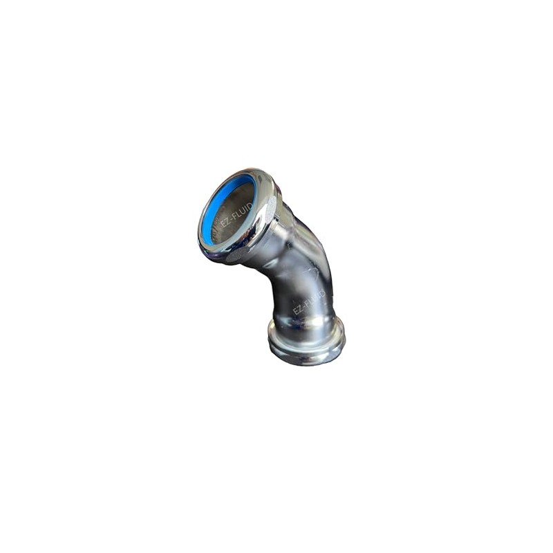 EZ-FLUID Heavy Duty Thick 1-1/2" Slip Joint Connection 45 Elbow