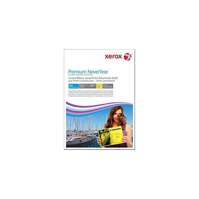 Xerox 003R98128 Premium Never Tear Paper A4 10 Sheets Neon