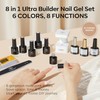 Modelones Builder Gel for Gel Nails, 8 in 1 Builder