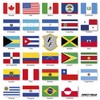 28 Country Flags Set on 2 DIN A4 Sheets Each